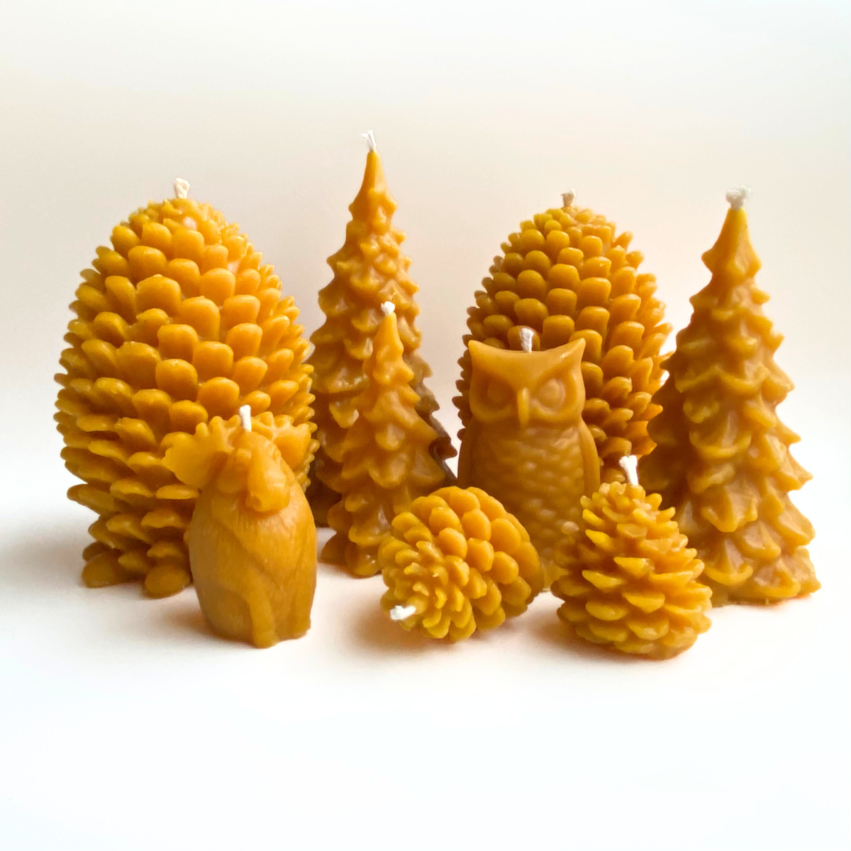 Pinecone 100% Beeswax Candles BULK / Natural Pine Cone / 🍂 Forest Pine  Trees 🐝