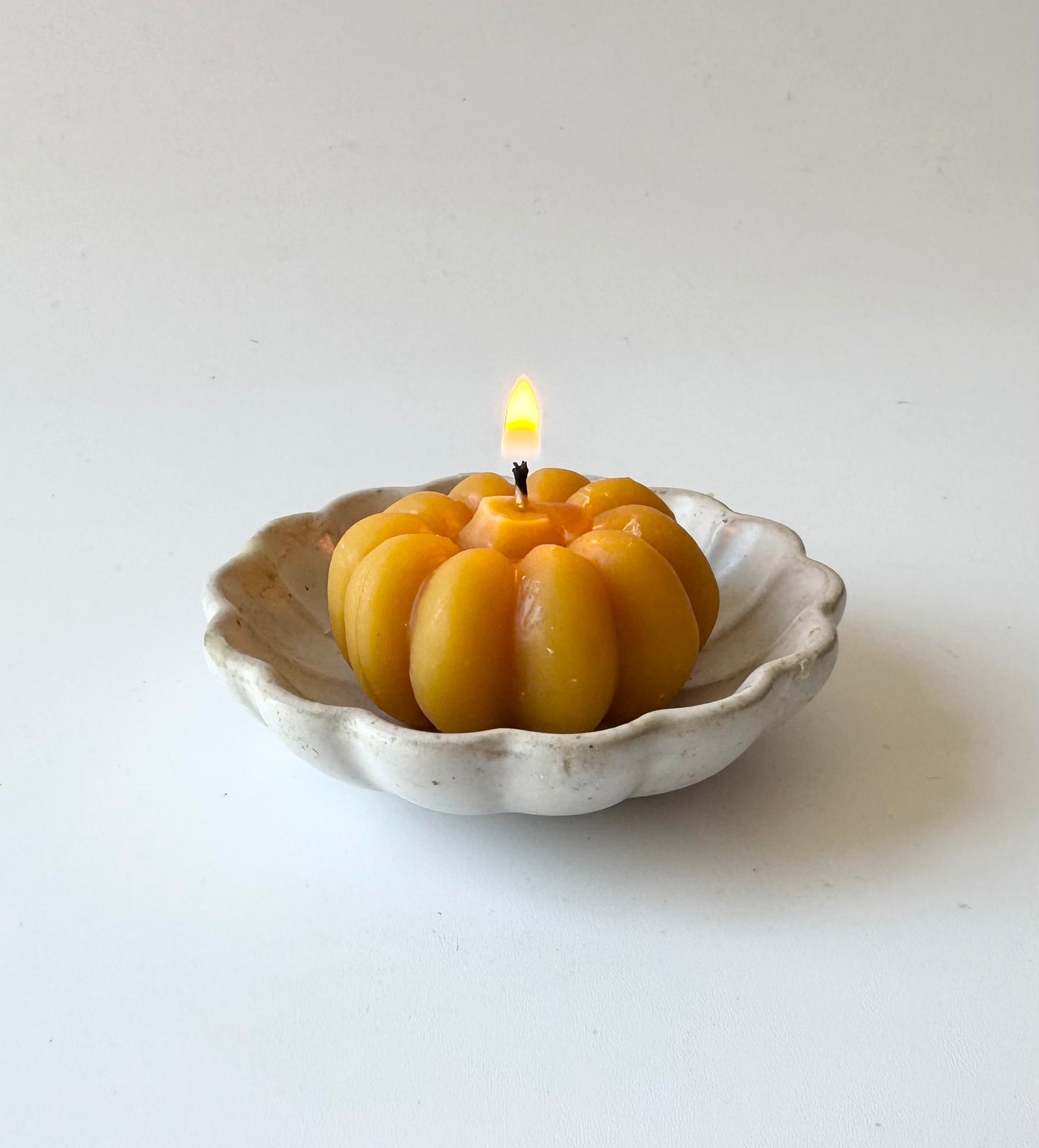 Pumpkin Tea Light Beeswax Candles