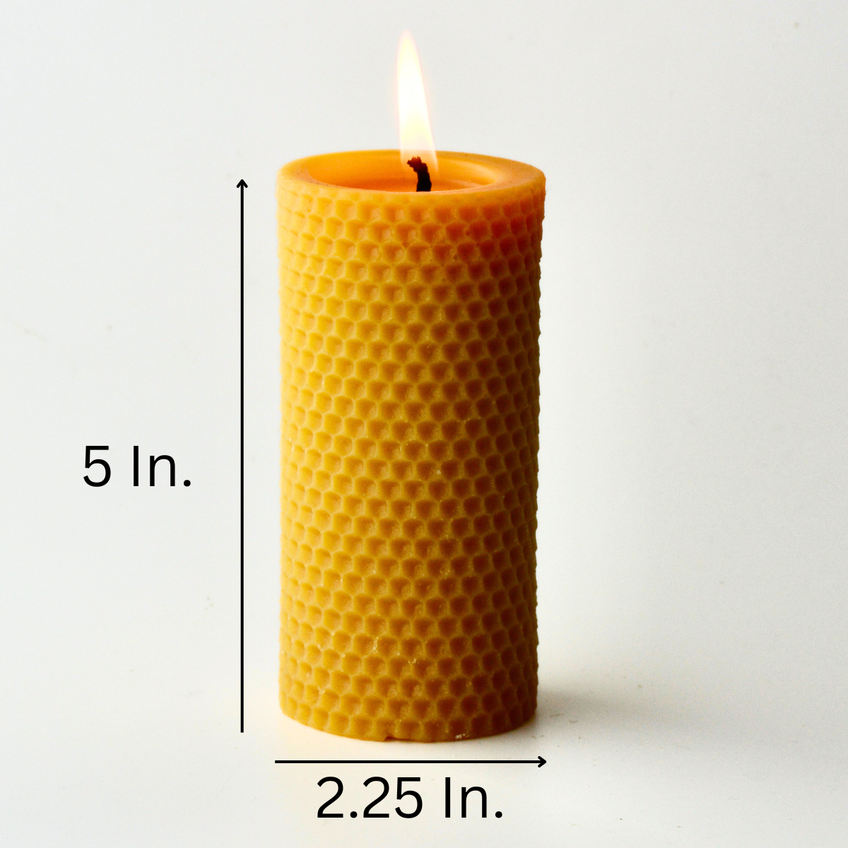 Decorative Pillar Beeswax Candle