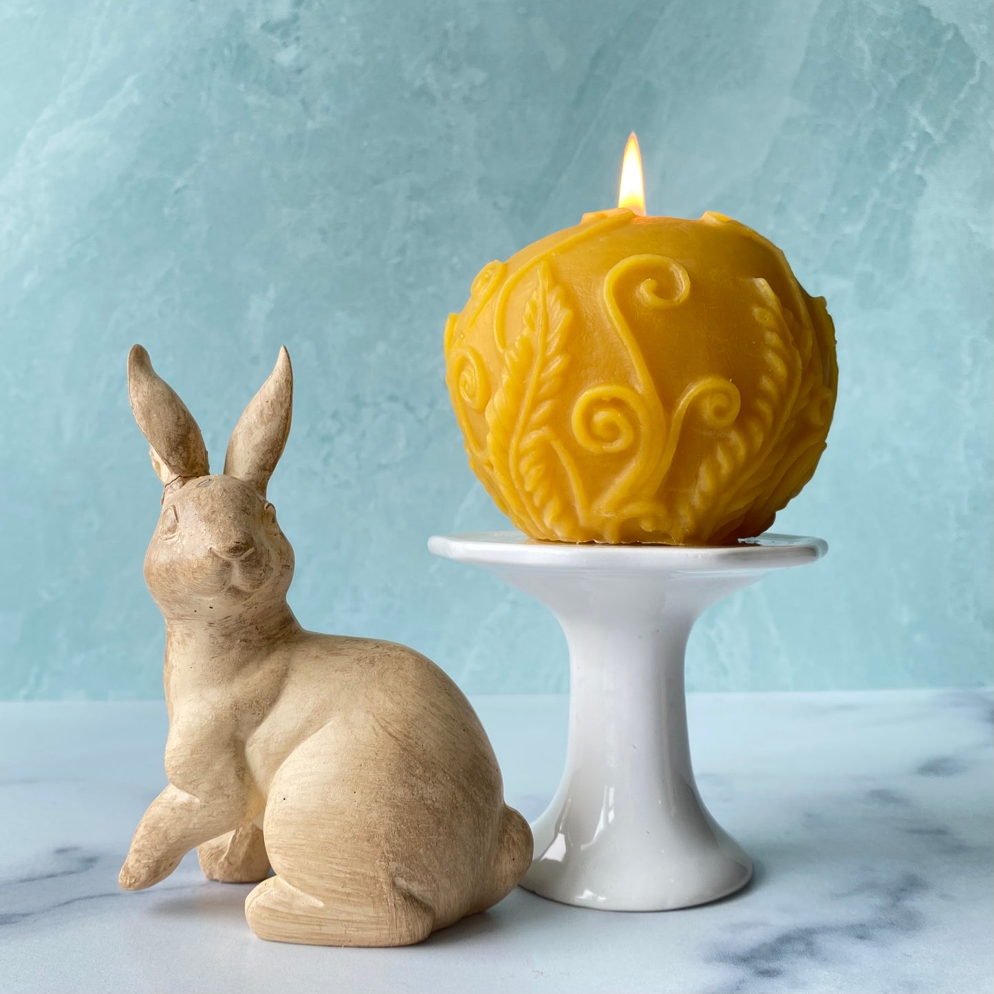 Decorative Sphere Beeswax Candle