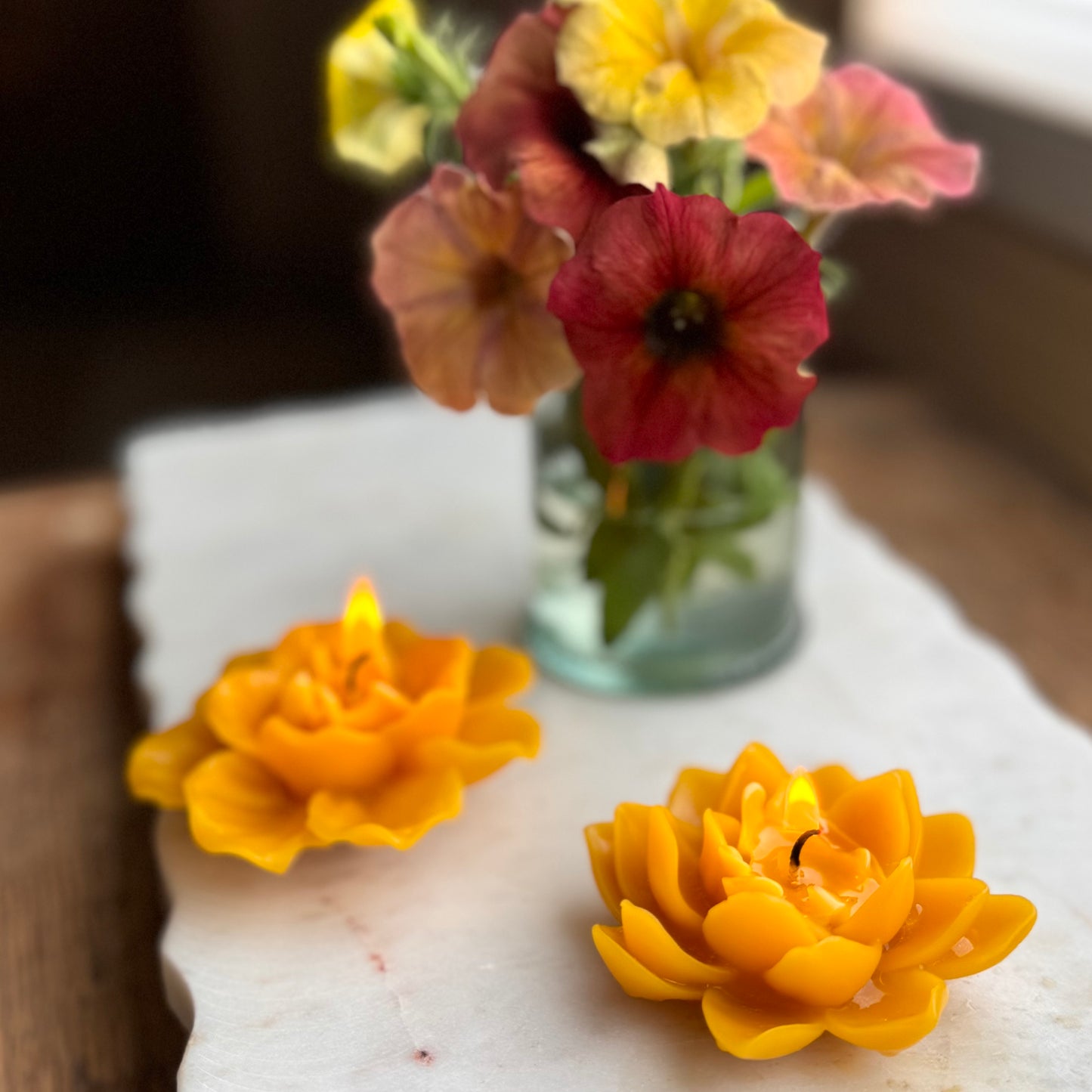 Floating Flower Candles