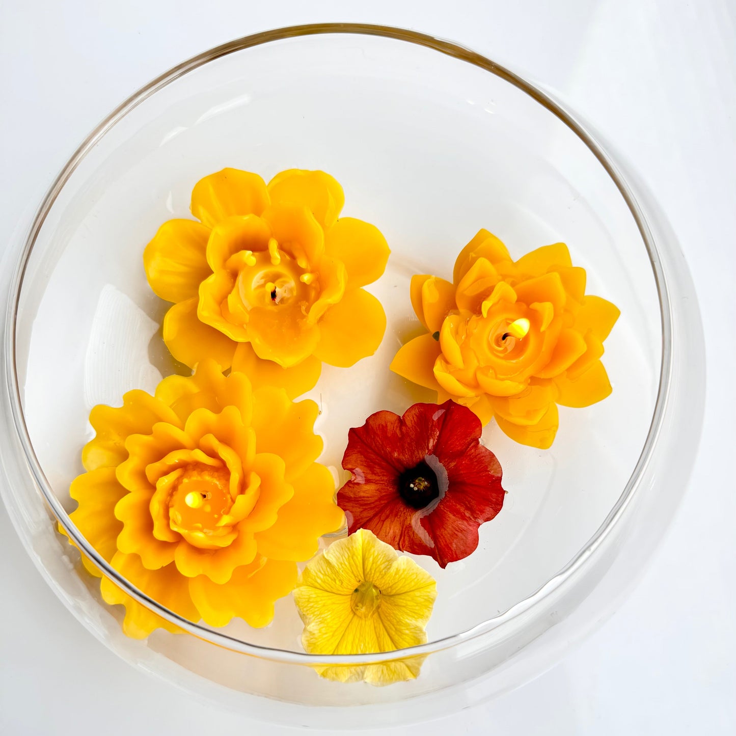 Floating Flower Candles