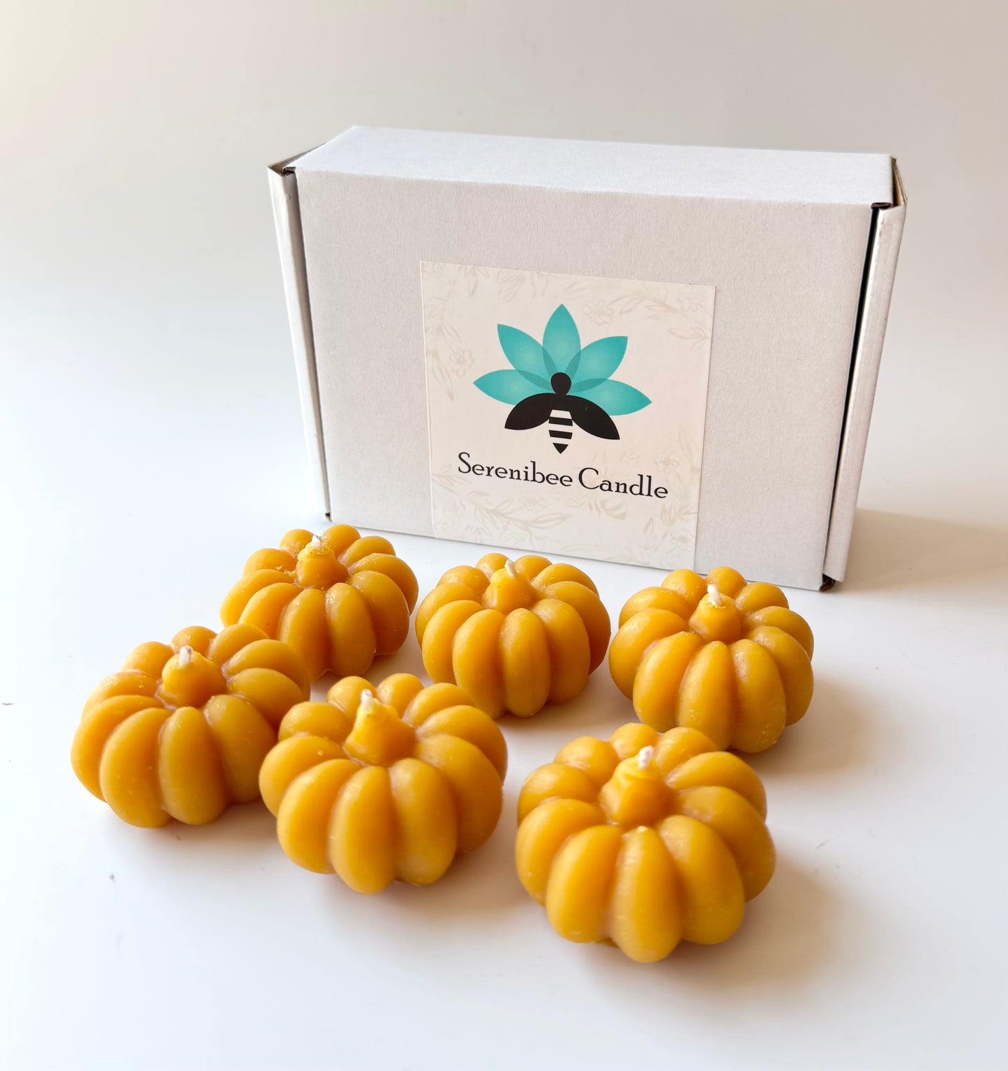 Pumpkin Tea Light Beeswax Candles