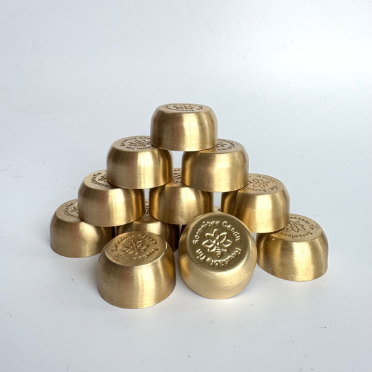 Reusable Brass Tea Light Candle Holders