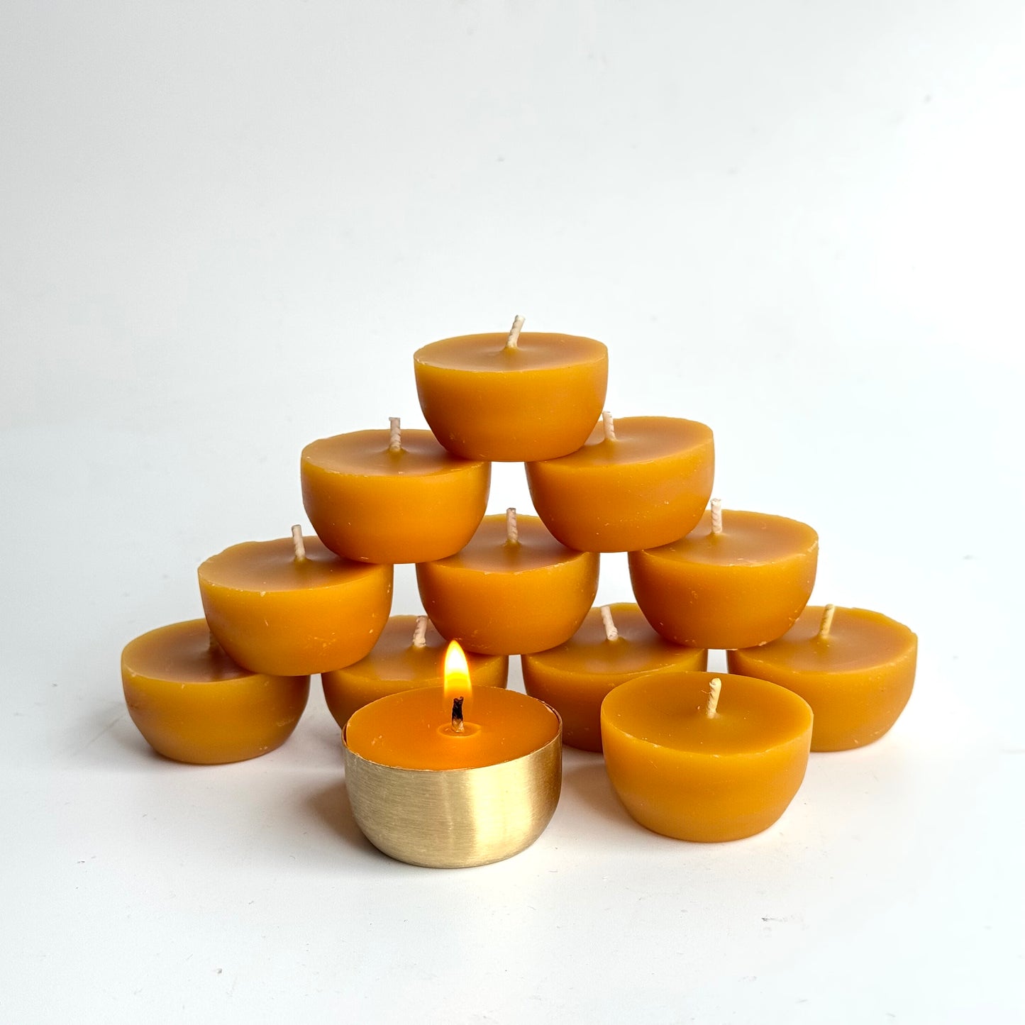 Reusable Brass Tea Light Candle Holders