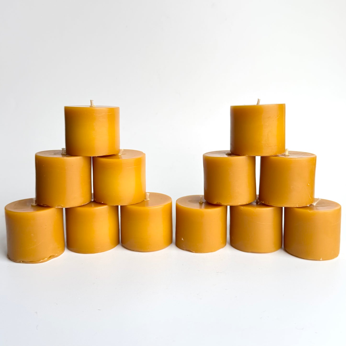 Small Brass Beeswax Candle