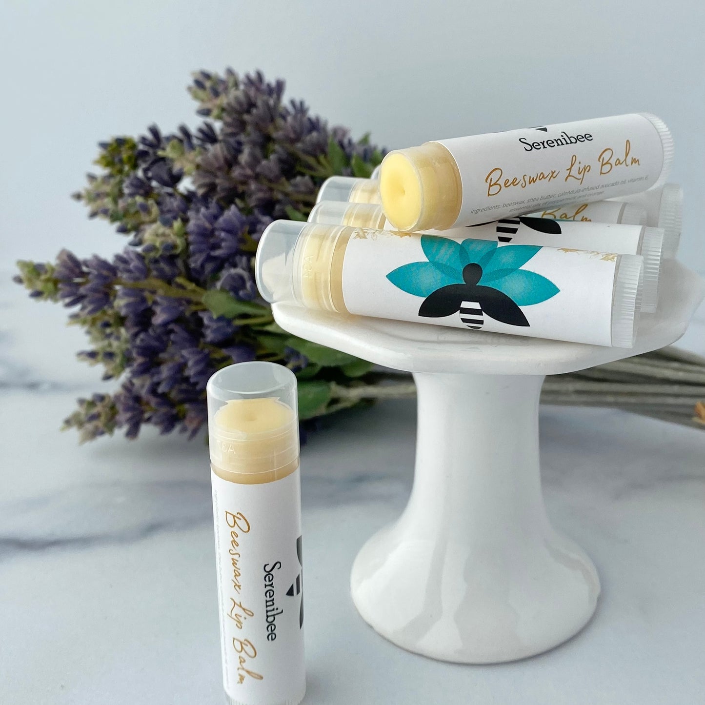 Orange and Peppermint Beeswax Lip Balm