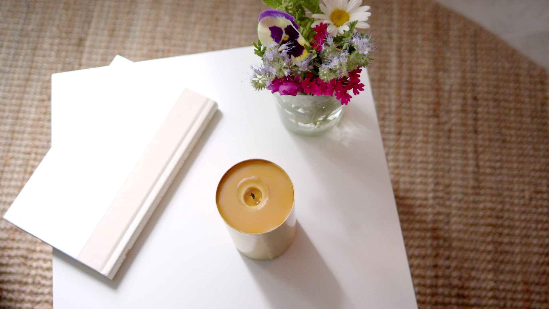 Laitton Lisse by Serenibee Candle 100% Pure Beeswax Brass Candle