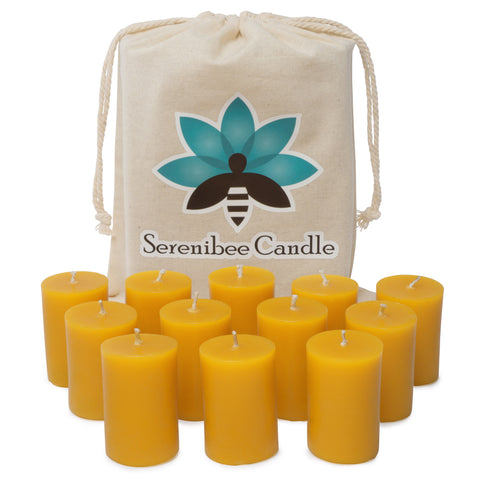 Serenibee Votive Candles - Straight Sided