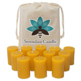 Bumps and Bruises Beeswax Votive Candles - Straight Sided