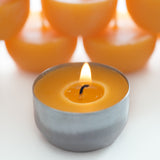 12 Beeswax Tea Lights with One (1) Reusable Candle Holder