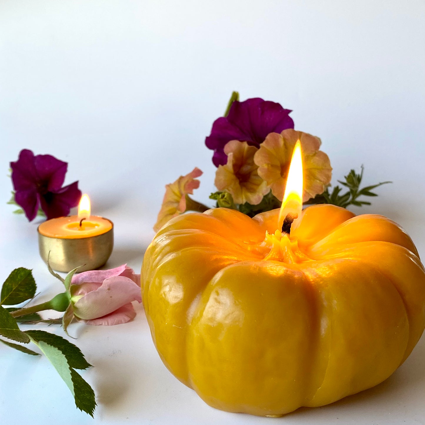 Decorative Pumpkin Beeswax Candle