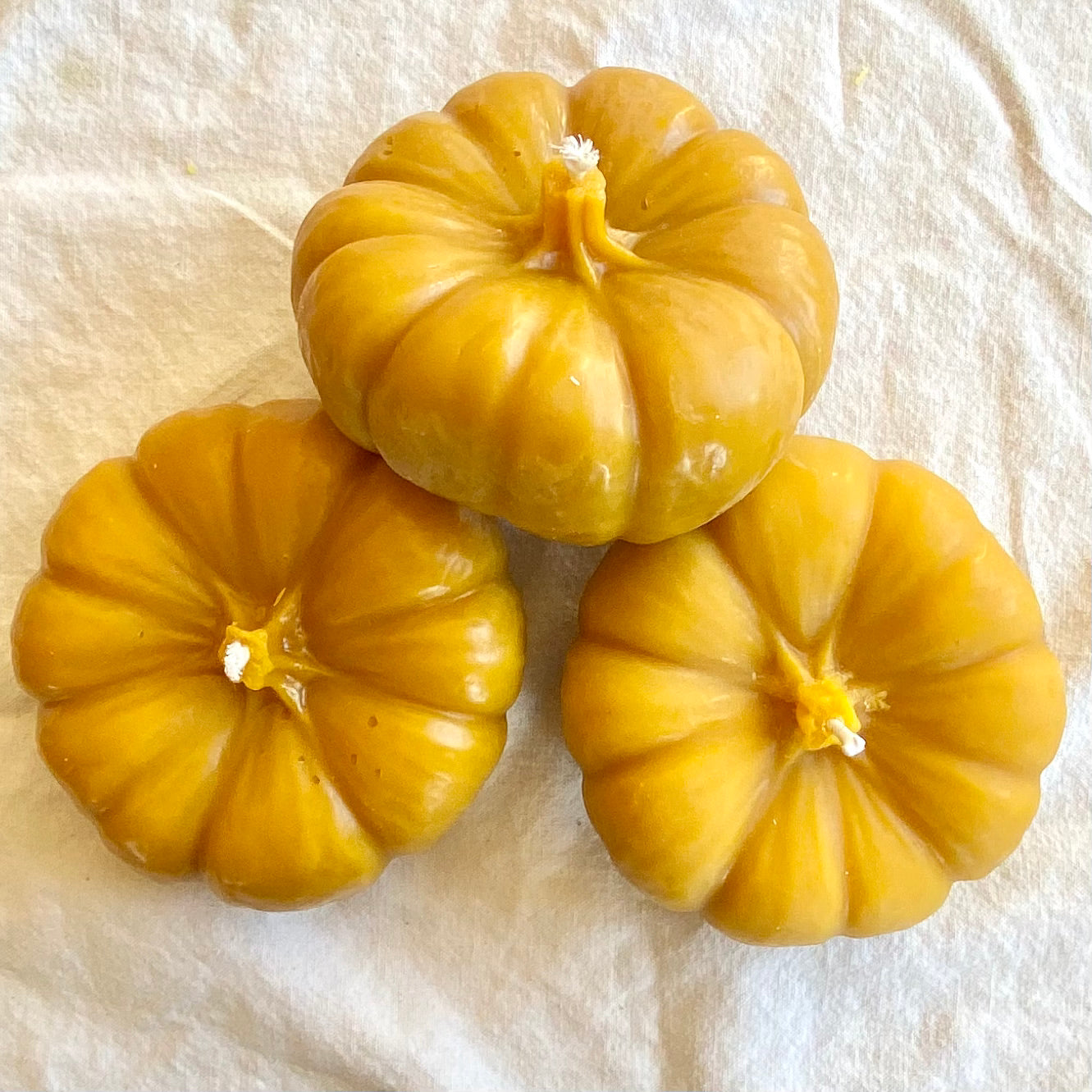 Decorative Pumpkin Beeswax Candle